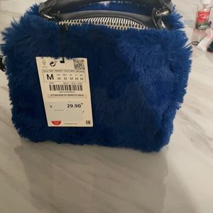 Fur Zara purse never worn